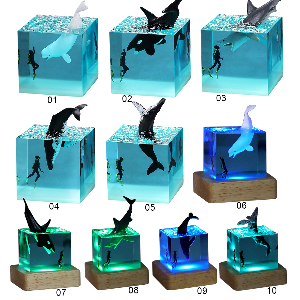 Marine Aquarium Decorations - Micro Landscape Whale Diver Model Marine