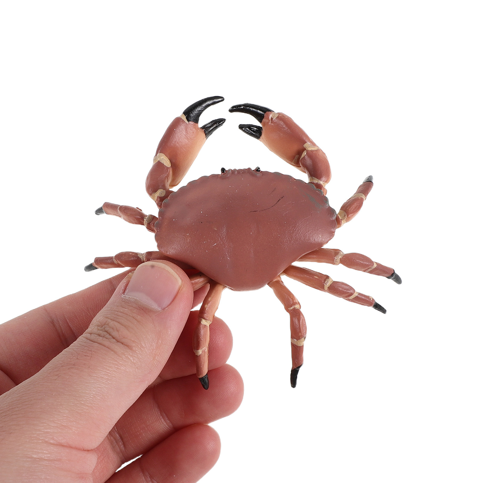 Marine Aquarium Decorations - 3Pcs Realistic Plastic Crab Figures Lifelike