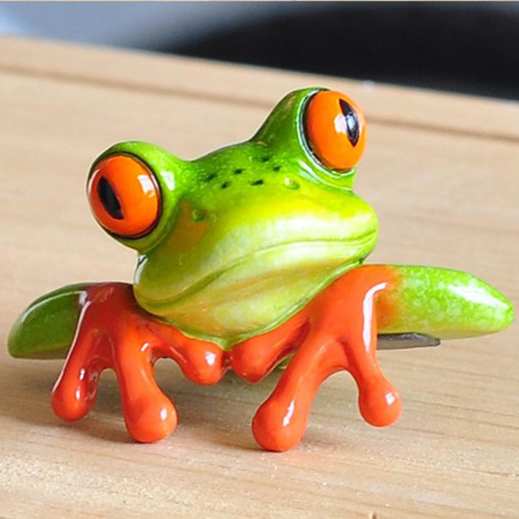 Marine Aquarium Decorations - Resin Creative 3D Craft Frog Decoration