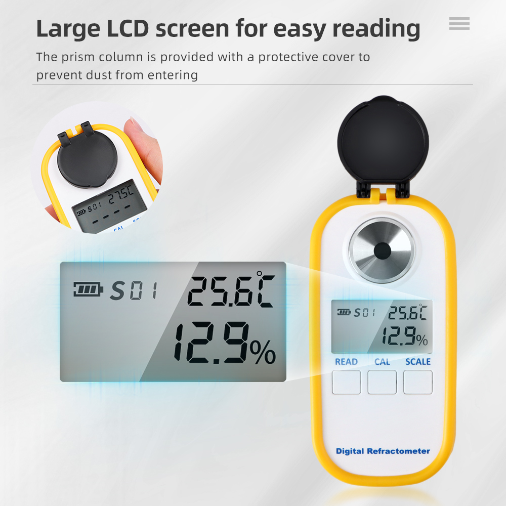 Marine Aquarium Refractometer - 0-94%/0-90%/0-50%Honey Refractometer Sugar Content Tester Brix
