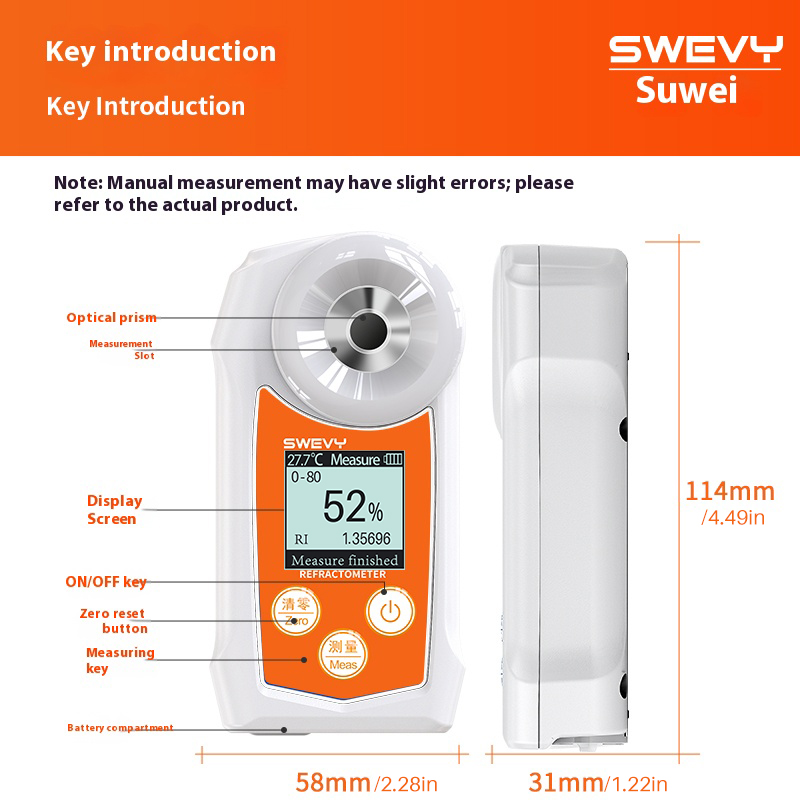 SWEVY SW80S/SW85S Industrial A - Marine Aquarium Refractometer บทวิจารณ์และราคา