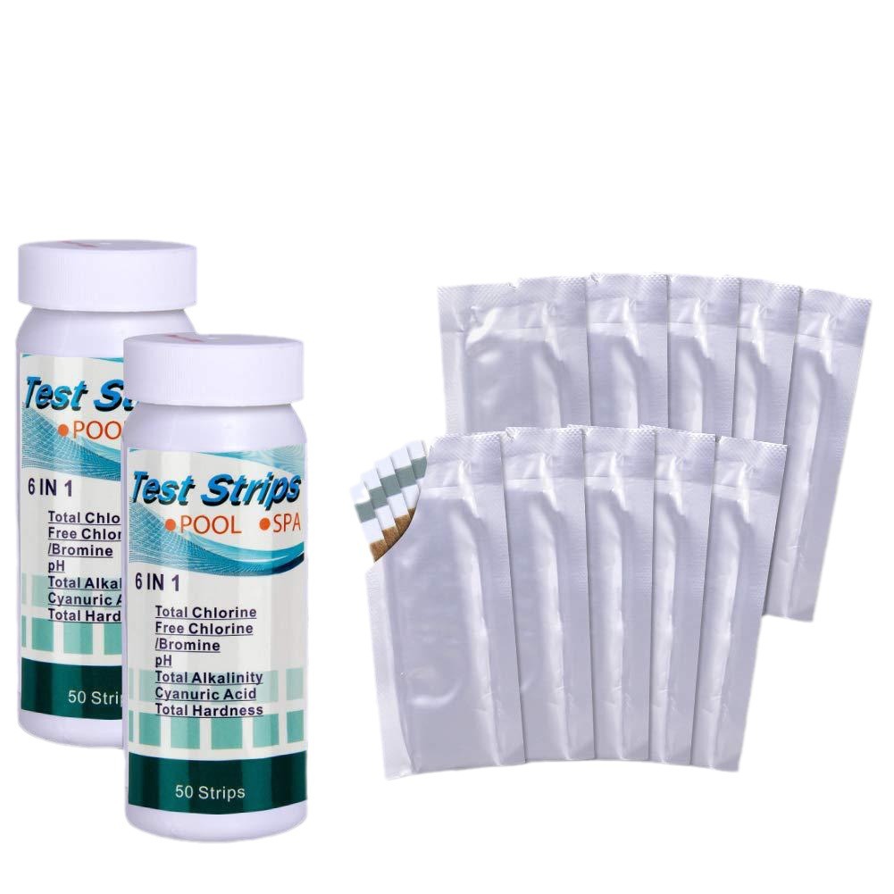 6 in 1 Pool Water Test Strips, - Marine Aquarium Water Testing บทวิจารณ์และราคา
