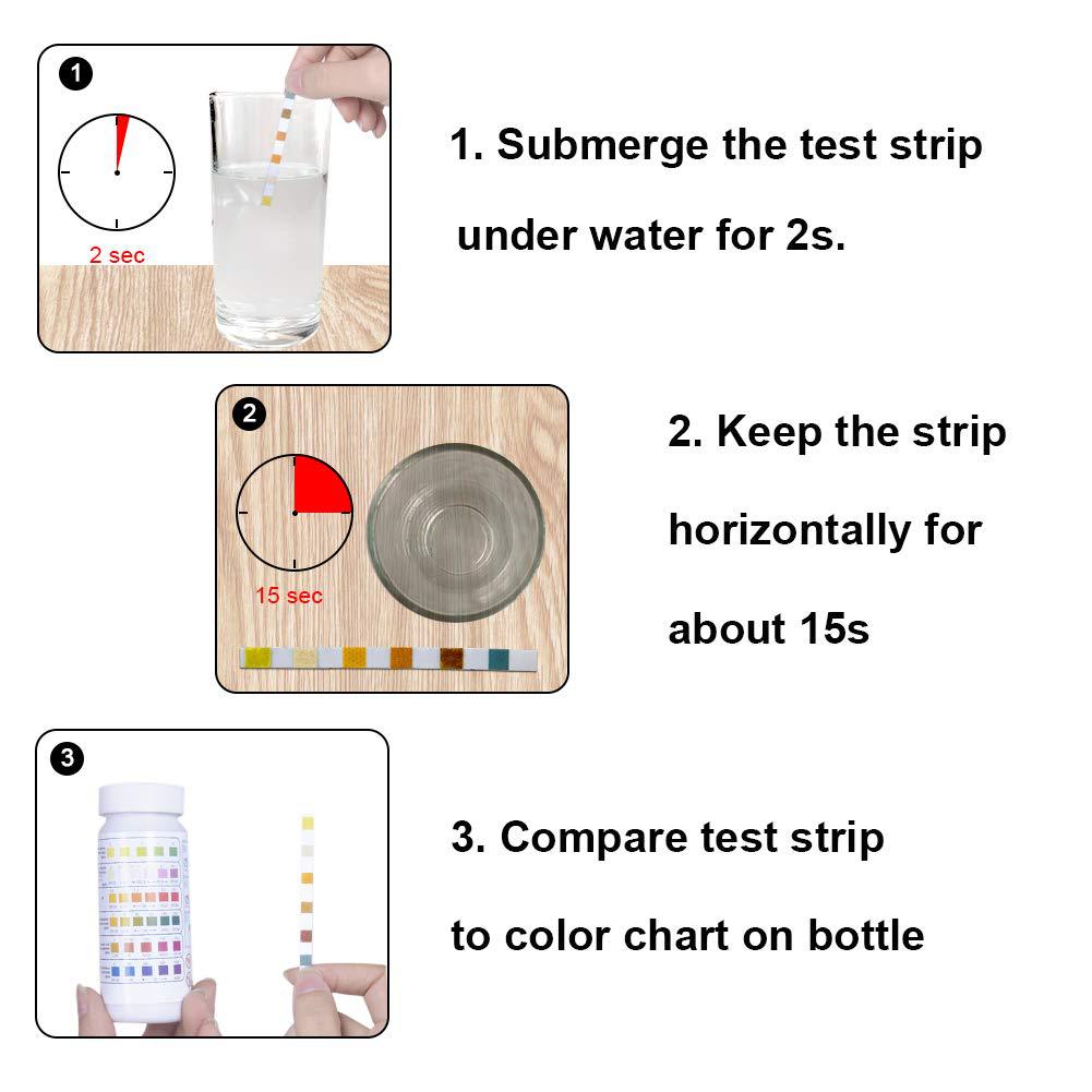 6 in 1 Pool Water Test Strips, - Marine Aquarium Water Testing บทวิจารณ์และราคา