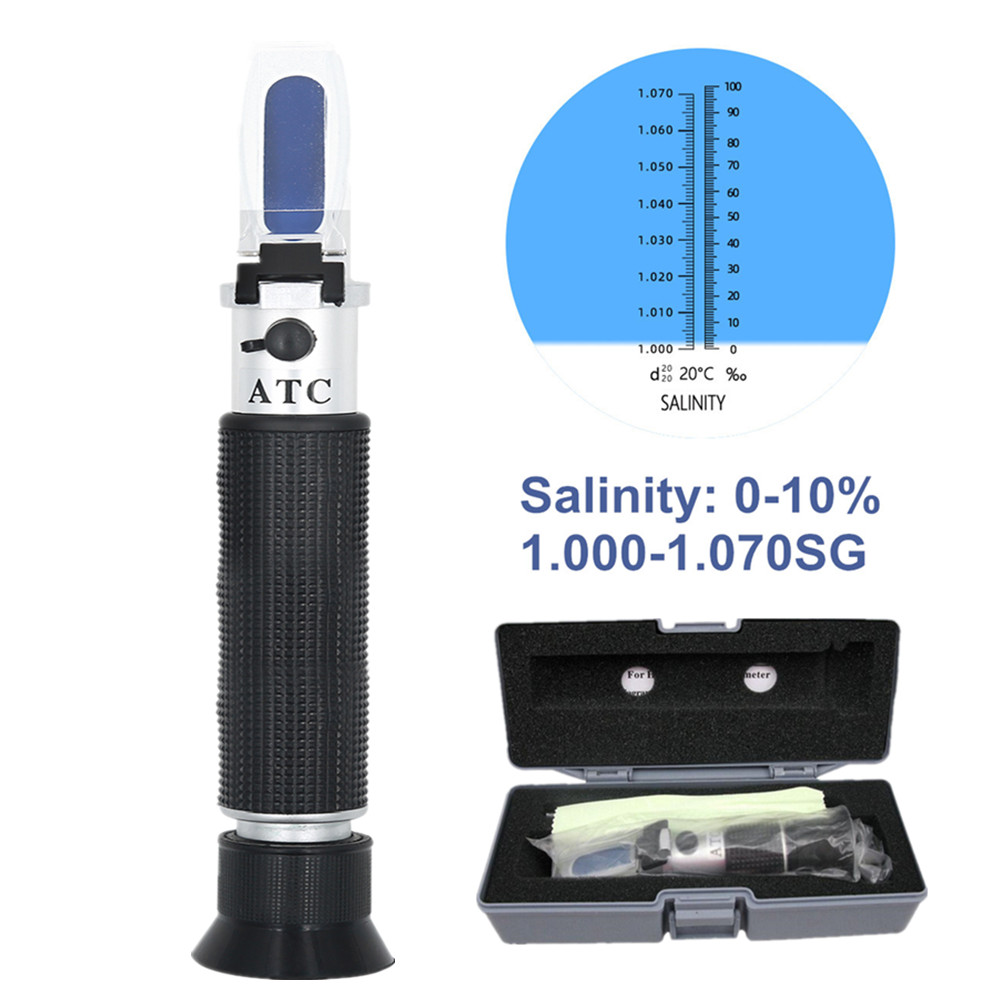 Handheld Salinity Refractomete - Marine Aquarium Refractometer บทวิจารณ์และราคา
