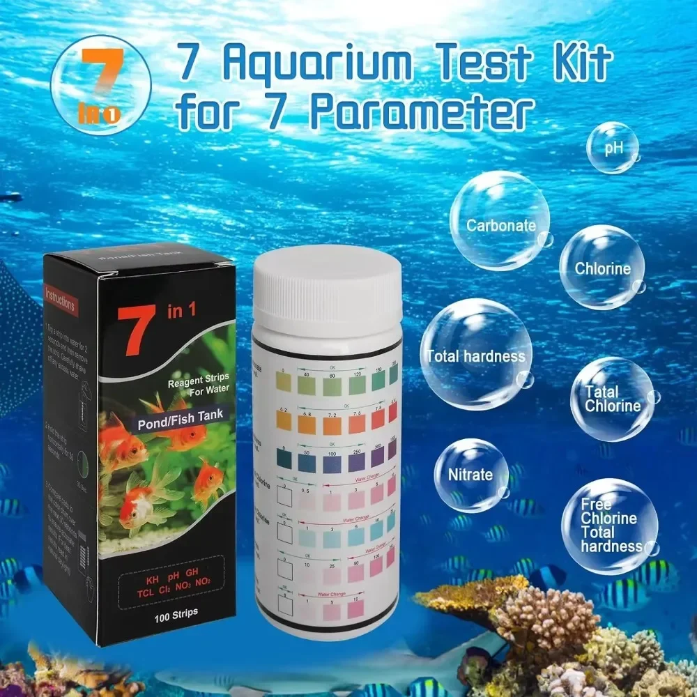 Aquarium Test Strip  Freshwate - Marine Aquarium Test Kit บทวิจารณ์และราคา