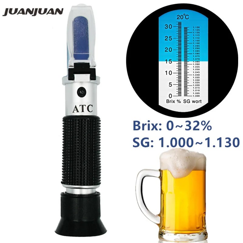Beer Wort Refractometer 0-32%  - Marine Aquarium Refractometer บทวิจารณ์และราคา