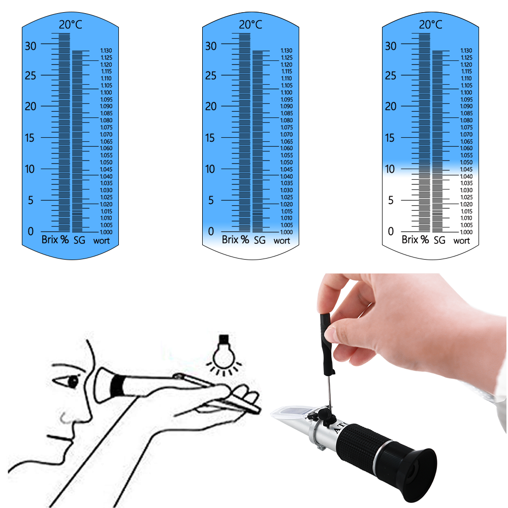 Beer Wort Refractometer 0-32%  - Marine Aquarium Refractometer บทวิจารณ์และราคา