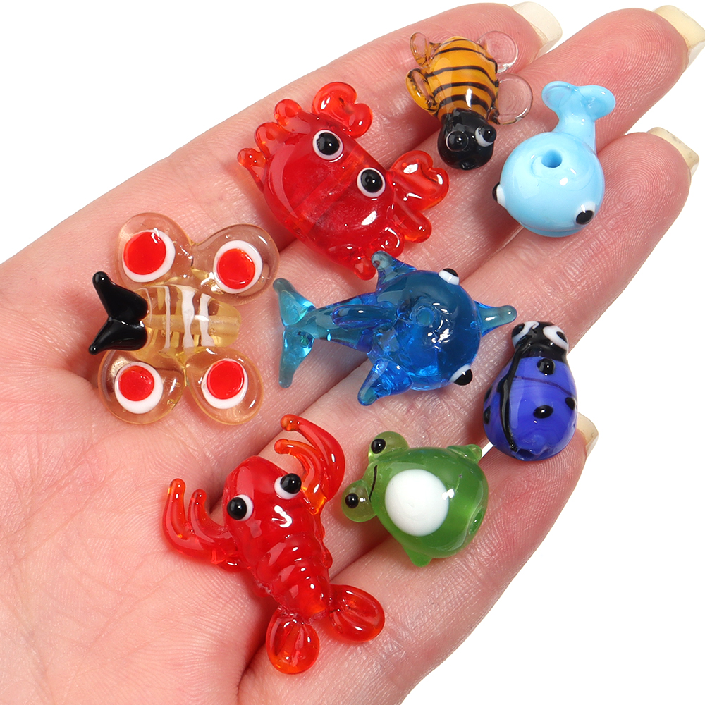 2Pcs Glass Pendant Marine Anim - Marine Aquarium Decorations บทวิจารณ์และราคา
