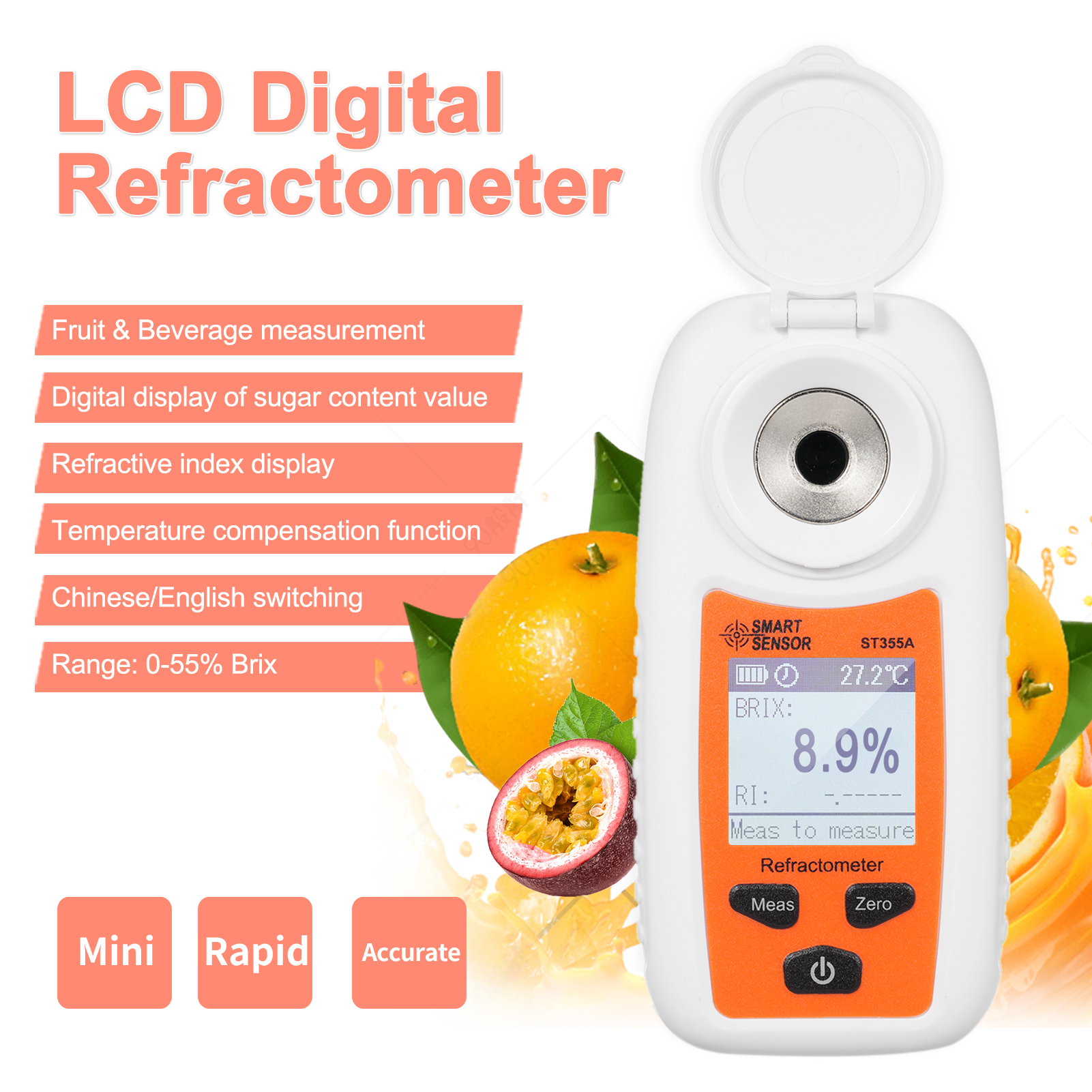 LCD Digital Refractometer Brix - Marine Aquarium Refractometer บทวิจารณ์และราคา