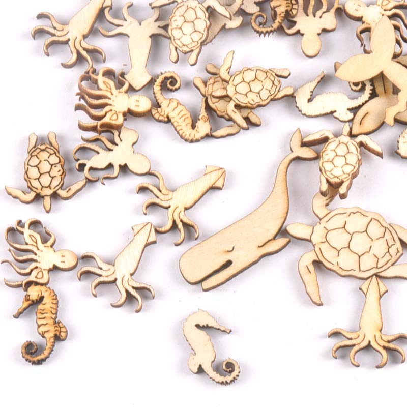 20Pcs 25-40mm Sea Turtle/horse - Marine Aquarium Decorations บทวิจารณ์และราคา