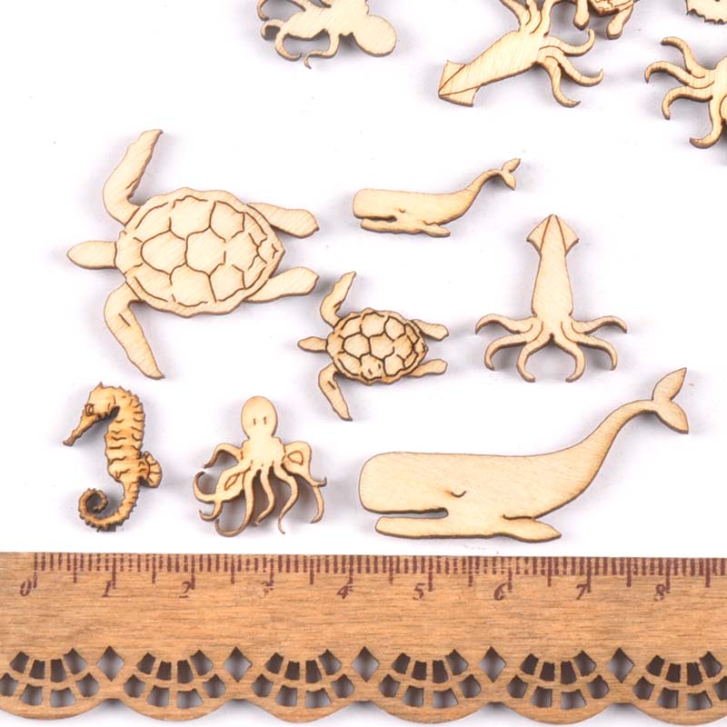 20Pcs 25-40mm Sea Turtle/horse - Marine Aquarium Decorations บทวิจารณ์และราคา