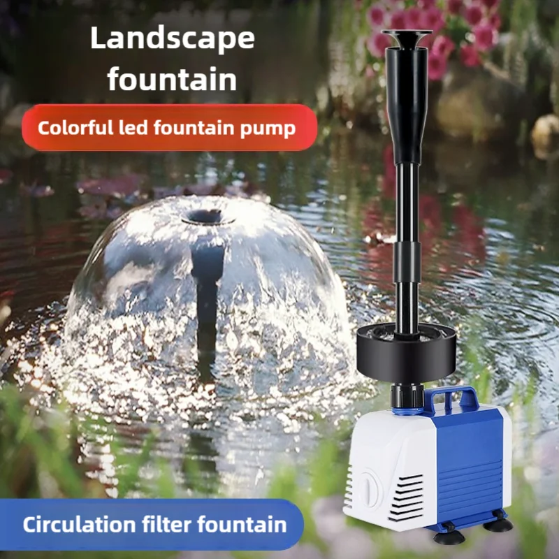 110V 220V Fish pond fountain p - Marine Aquarium Water บทวิจารณ์และราคา