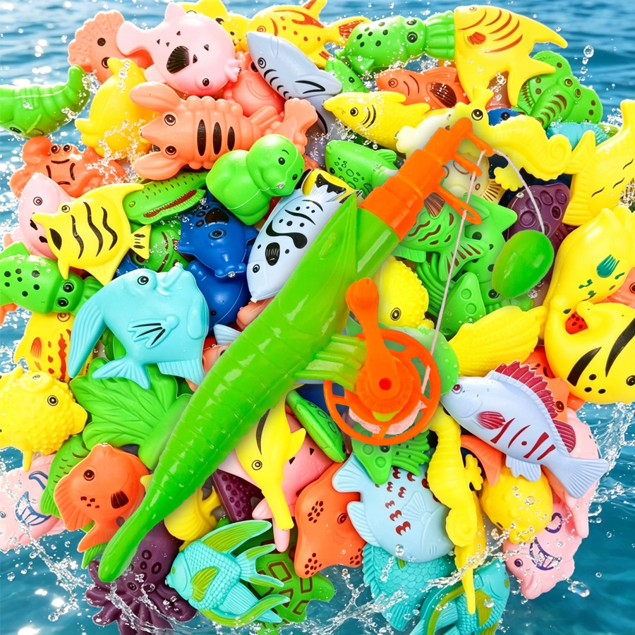 14pcs Plastic Fishing Rod & Fl - Marine Aquarium Game บทวิจารณ์และราคา