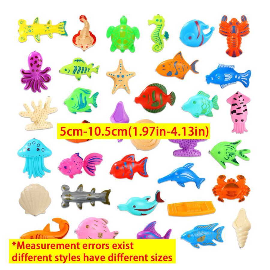 14pcs Plastic Fishing Rod & Fl - Marine Aquarium Game บทวิจารณ์และราคา