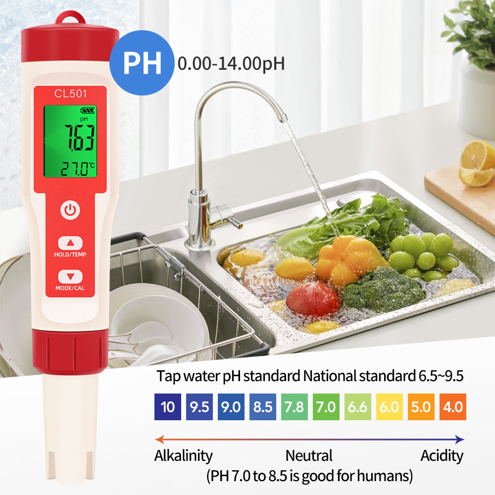 PH/CL2/H2/ORP/Temperature Mete - Marine Aquarium Water Testing บทวิจารณ์และราคา