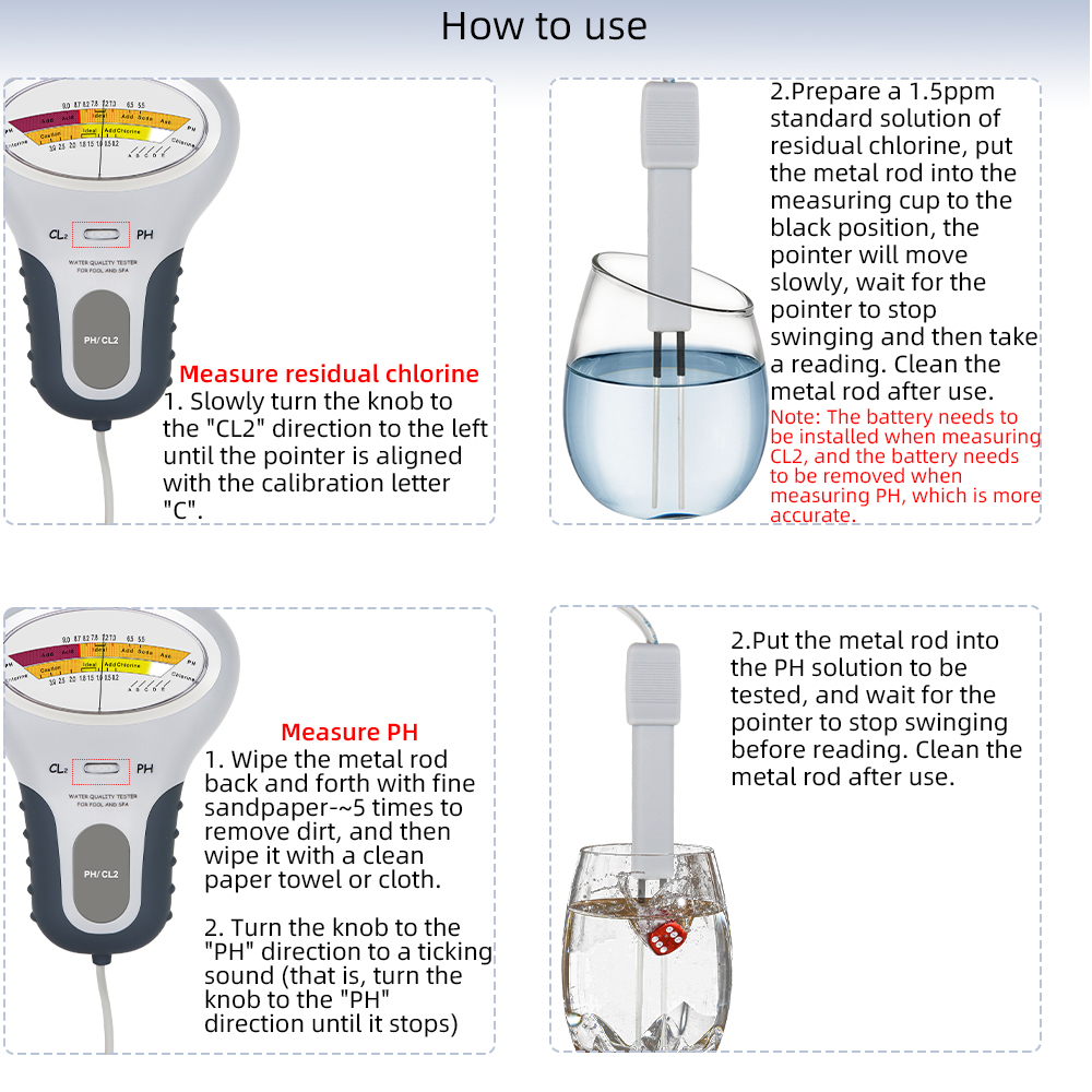 2 in 1 PH Chlorine Meter Chlor - Marine Aquarium Water Testing บทวิจารณ์และราคา