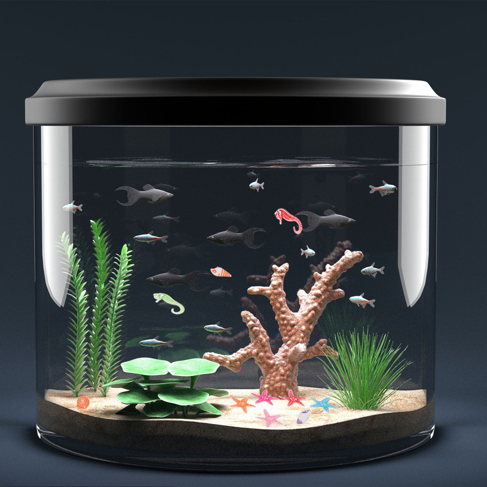 60Pcs Mini Sea Animal Resin Or - Aquarium Marine Sand บทวิจารณ์และราคา