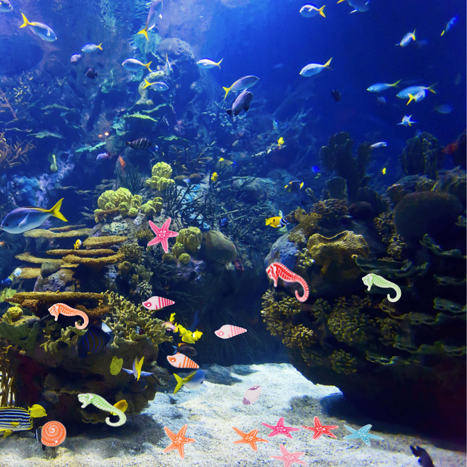 60Pcs Mini Sea Animal Resin Or - Aquarium Marine Sand บทวิจารณ์และราคา
