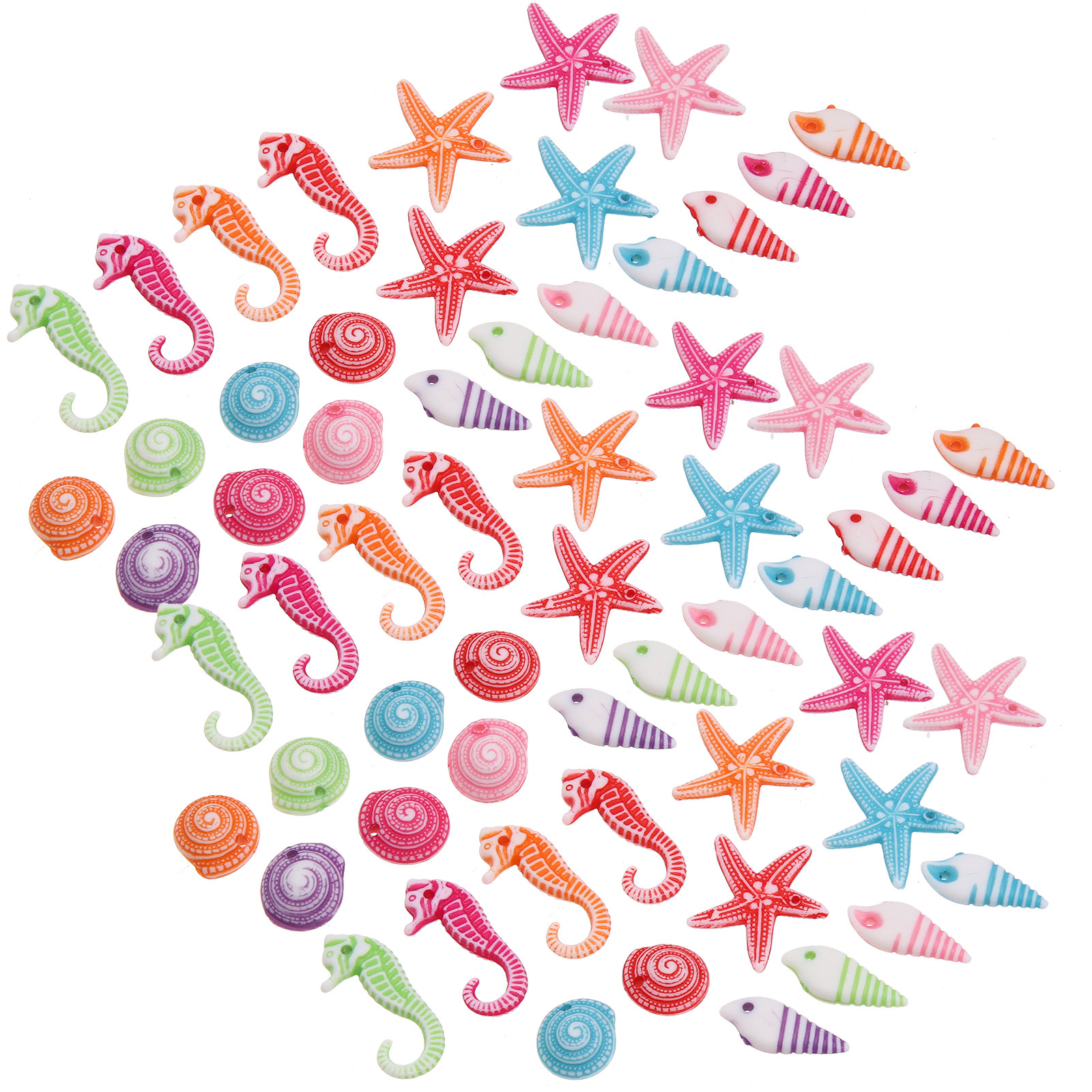 60Pcs Mini Sea Animal Resin Or - Aquarium Marine Sand บทวิจารณ์และราคา