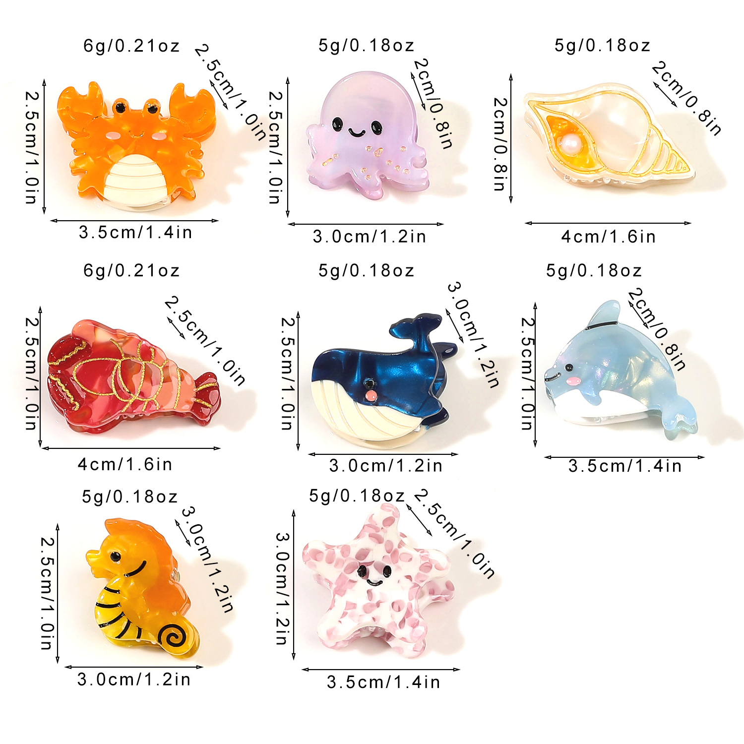2PCS Acetate Ocean Animal Hair - Marine Aquarium Decorations บทวิจารณ์และราคา