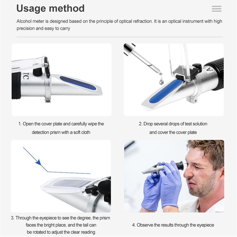 Handheld 0-80% Alcohol Refract - Marine Aquarium Refractometer บทวิจารณ์และราคา