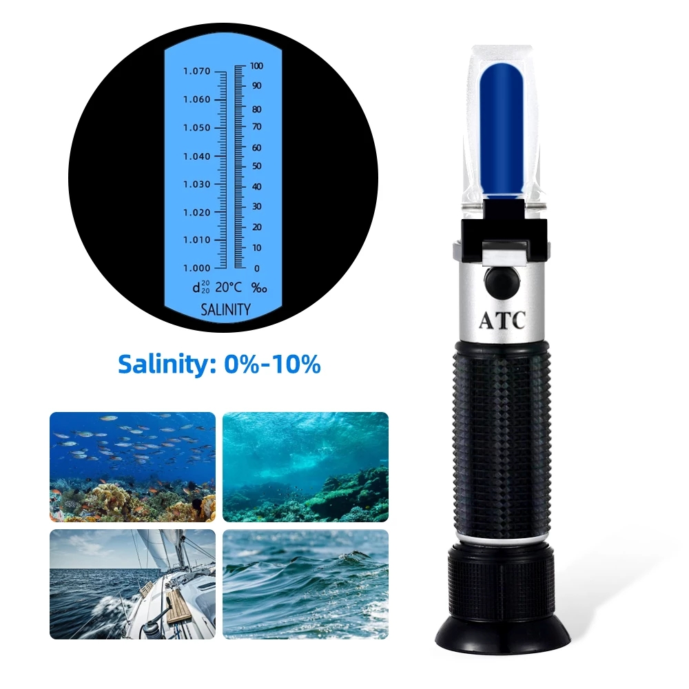 Salinity Refractometer 0-10% 1 - Marine Aquarium Refractometer บทวิจารณ์และราคา