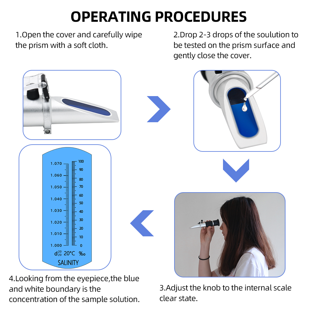 Salinity Refractometer 0-10% 1 - Marine Aquarium Refractometer บทวิจารณ์และราคา