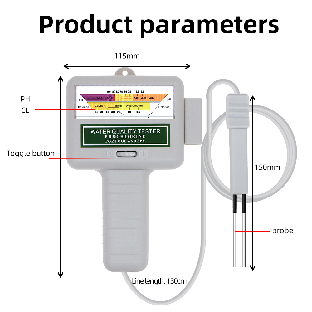 2 in 1 PH Chlorine Meter Teste - Marine Aquarium Water Testing บทวิจารณ์และราคา