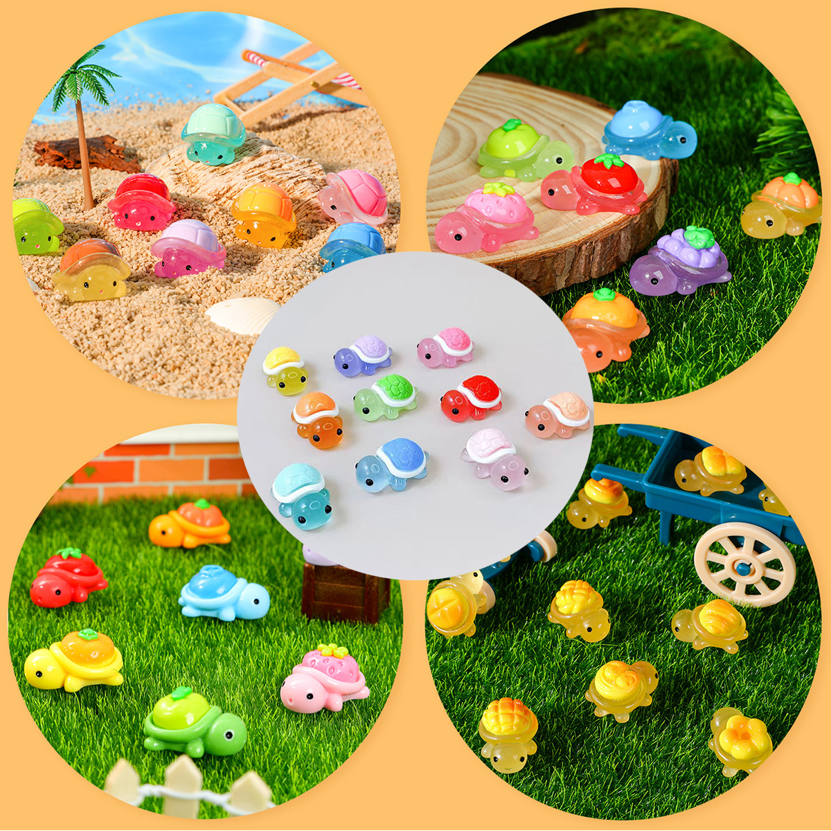 Mini Ocean Resin Turtle Animal - Marine Aquarium Decorations บทวิจารณ์และราคา