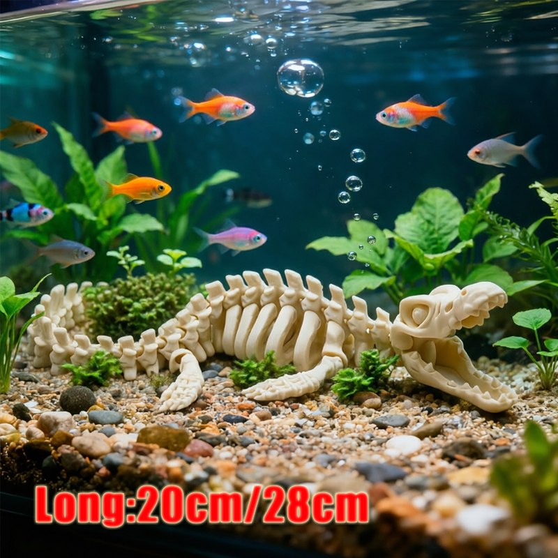 1Pc Realistic Mosasaur Skeleto - Marine Aquarium Used บทวิจารณ์และราคา