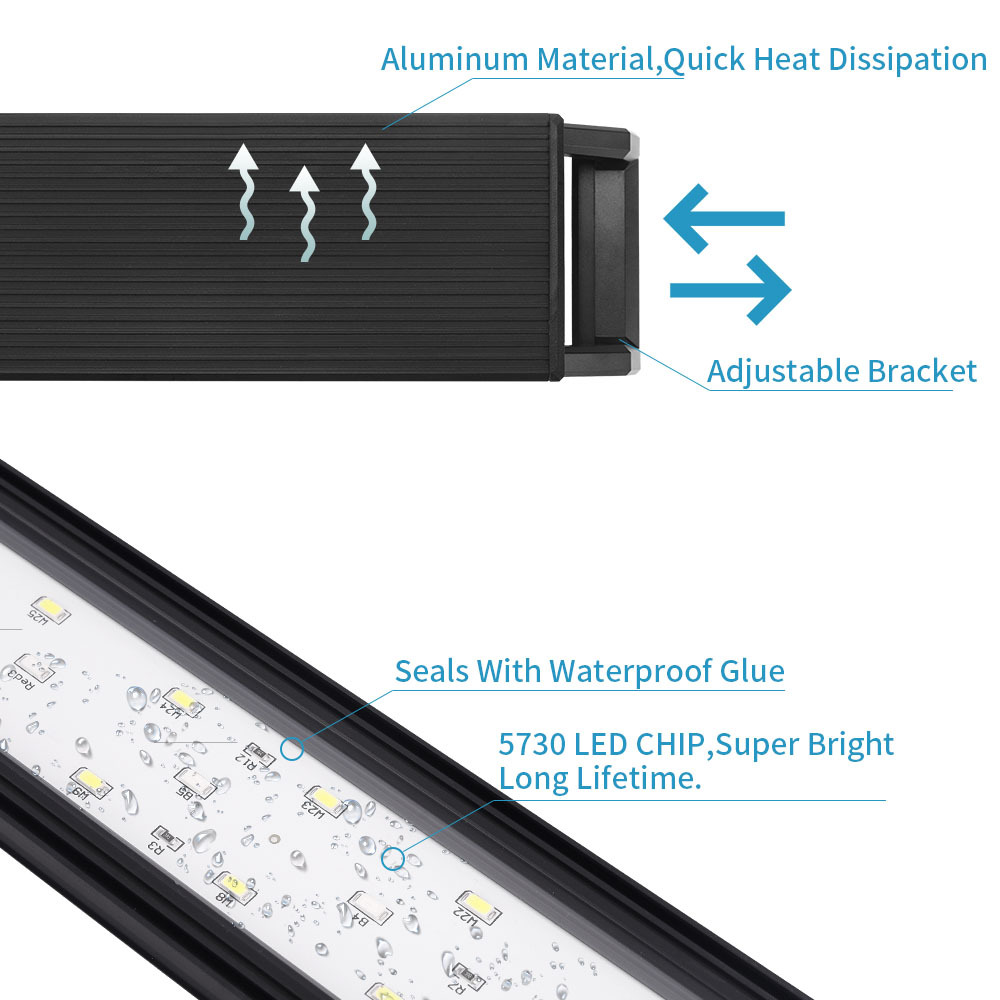 Adjustable Brightness of Fish  - Marine Aquarium Led Lights บทวิจารณ์และราคา