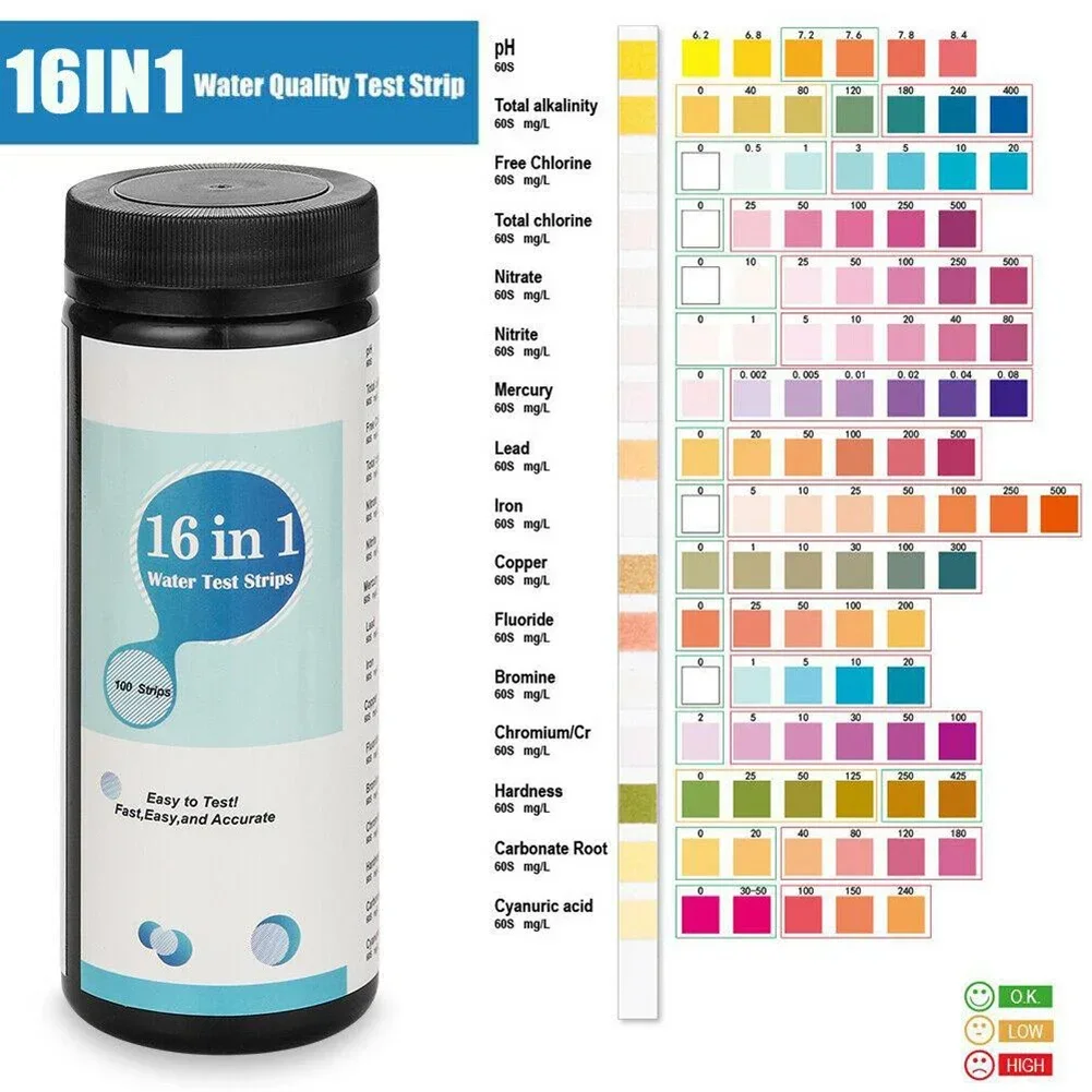 16 In 1 Drinking Water Test Ki - Marine Aquarium Water Testing บทวิจารณ์และราคา