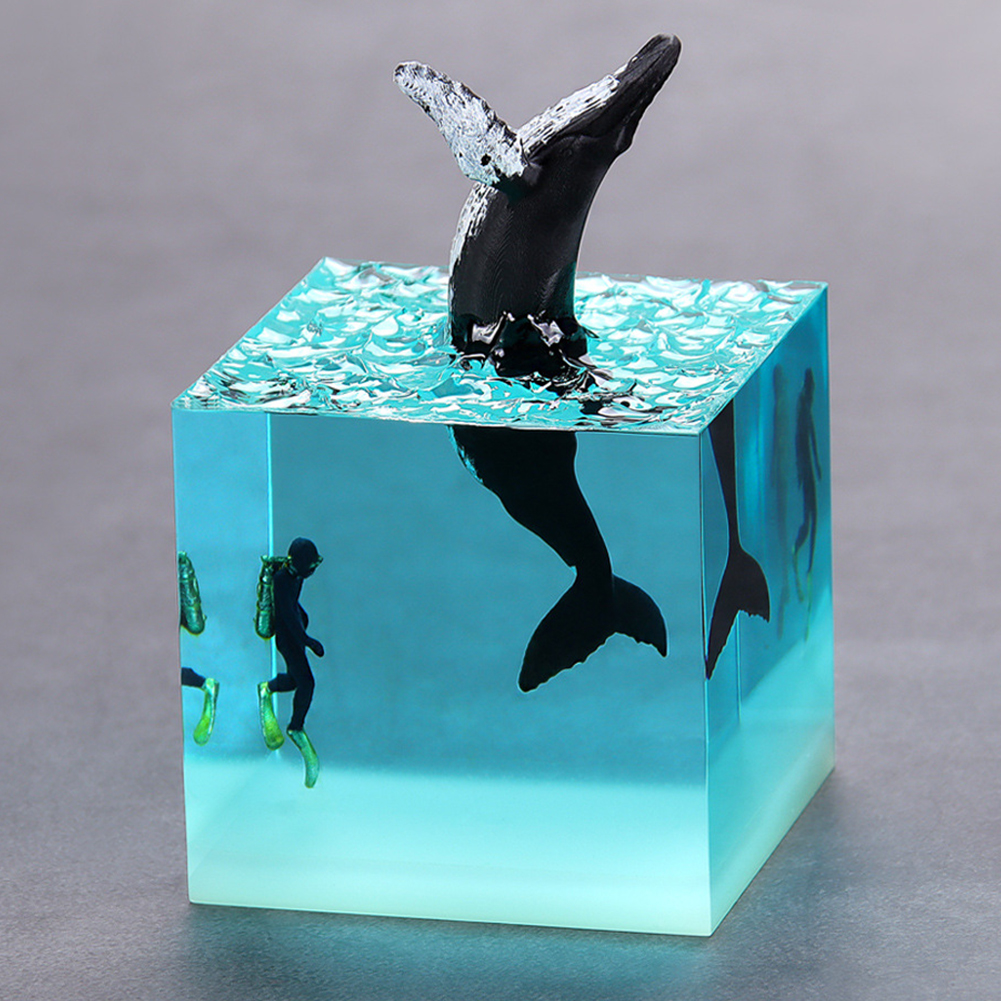 Micro Landscape Whale Diver Mo - Marine Aquarium Decorations บทวิจารณ์และราคา