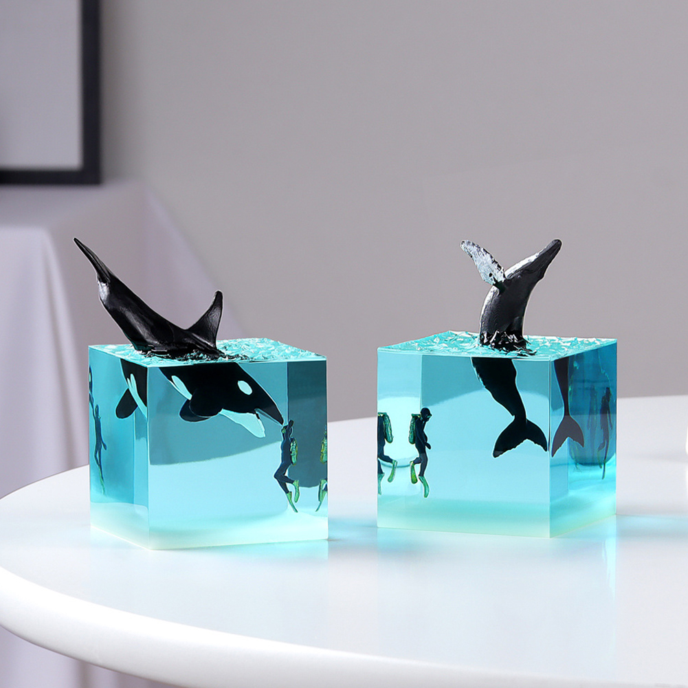 Micro Landscape Whale Diver Mo - Marine Aquarium Decorations บทวิจารณ์และราคา