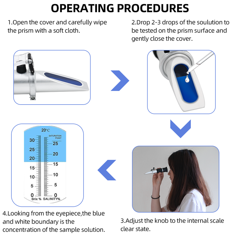 Brix Refractometer 2 in 1 Brix - Marine Aquarium Refractometer บทวิจารณ์และราคา