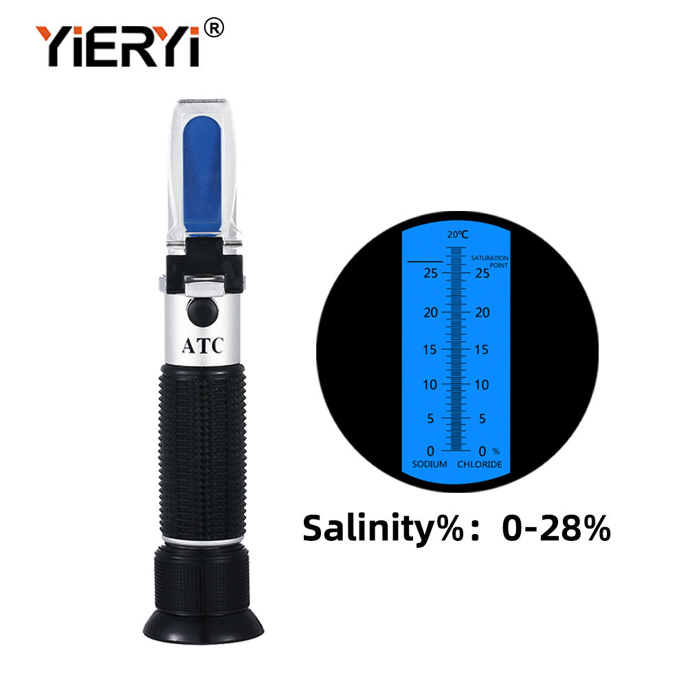 Yieryi Portable 0-28% Salinity - Marine Aquarium Refractometer บทวิจารณ์และราคา