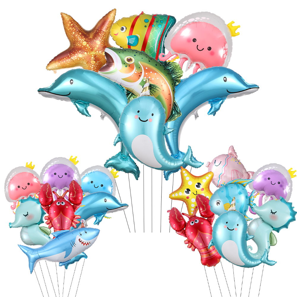 Ocean Animal Balloon Set Dolph - Marine Aquarium Decorations บทวิจารณ์และราคา