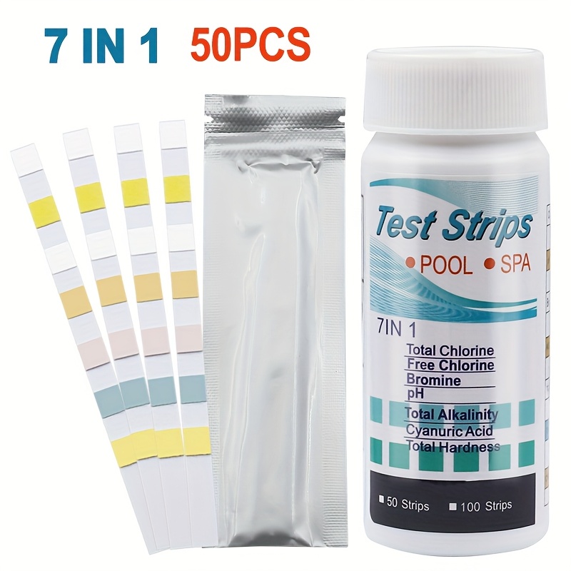 7-in-1 50/100pcs Swimming Pool - Marine Aquarium Water Testing บทวิจารณ์และราคา