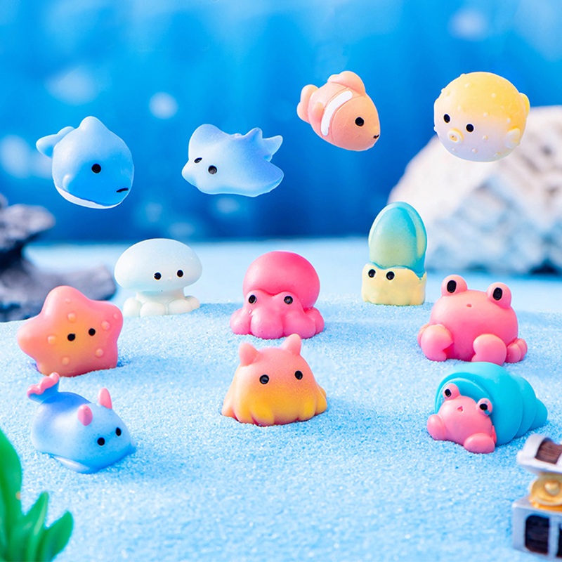 Marine Animals Figurine Dolphi - Aquarium Marine Fishes บทวิจารณ์และราคา