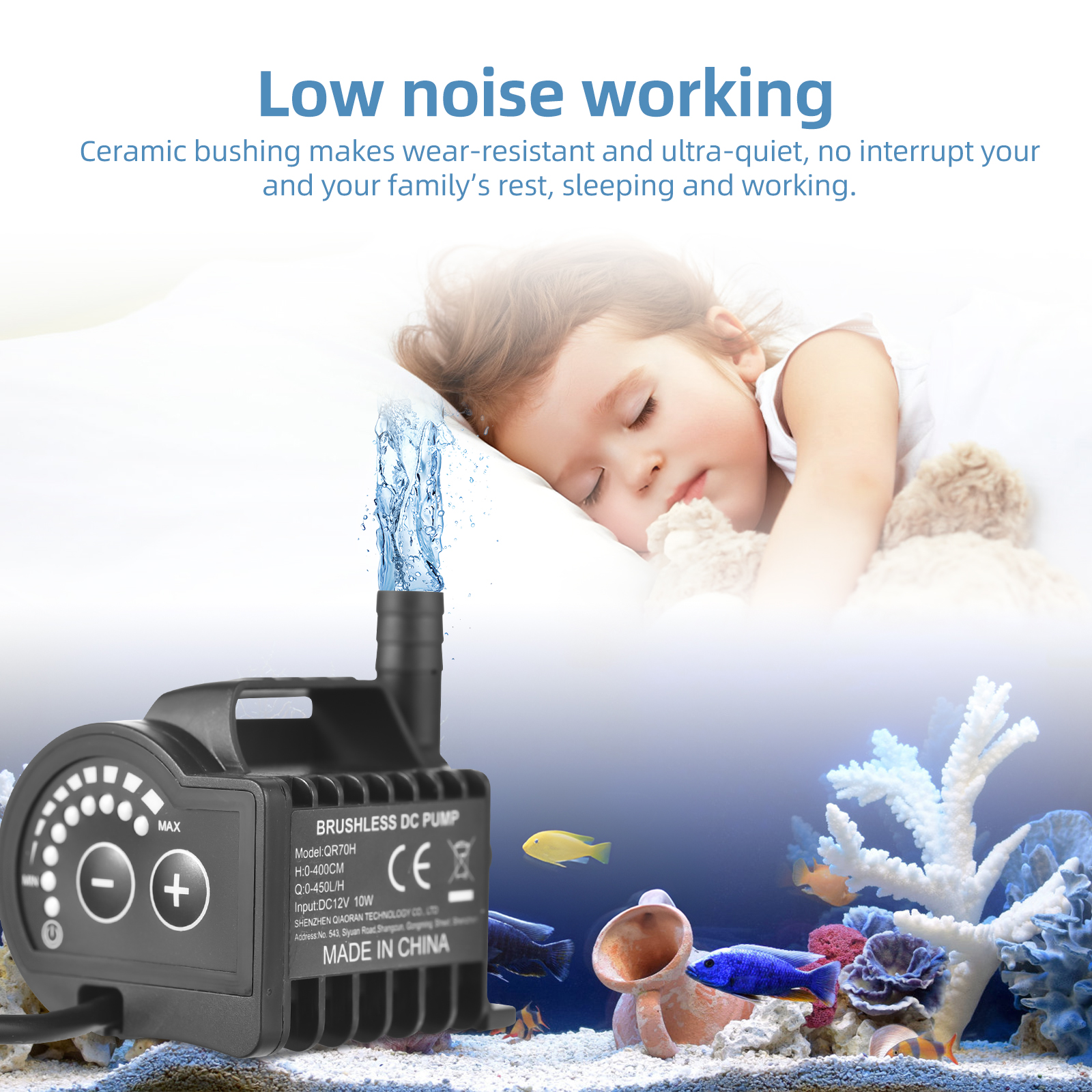 Submersible 12V Water Pump 8 L - Marine Aquarium Water บทวิจารณ์และราคา