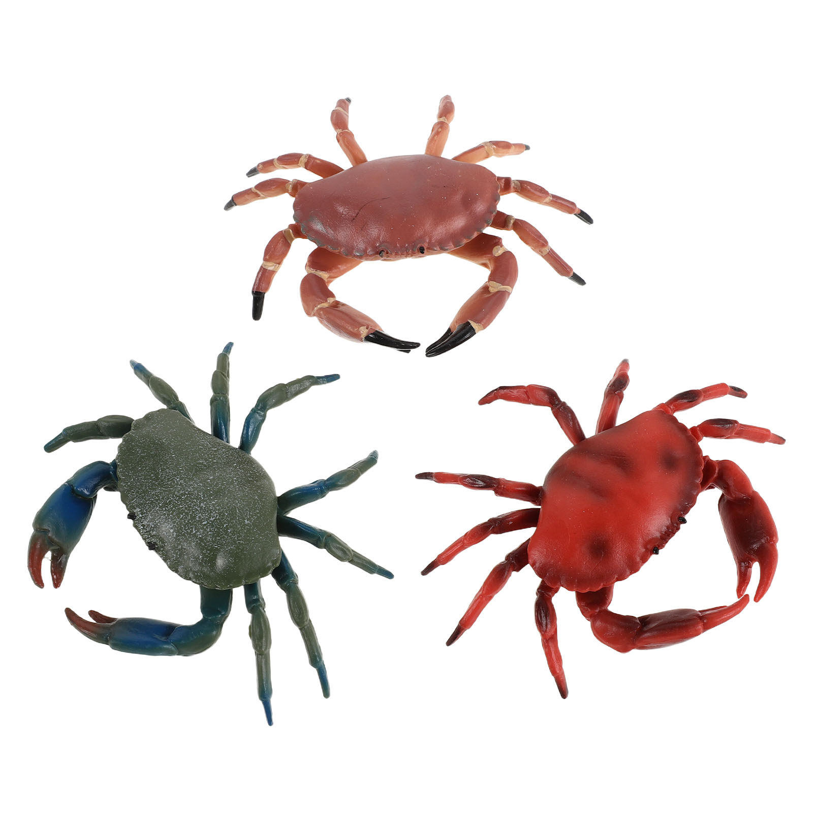 3Pcs Realistic Plastic Crab Fi - Marine Aquarium Decorations บทวิจารณ์และราคา
