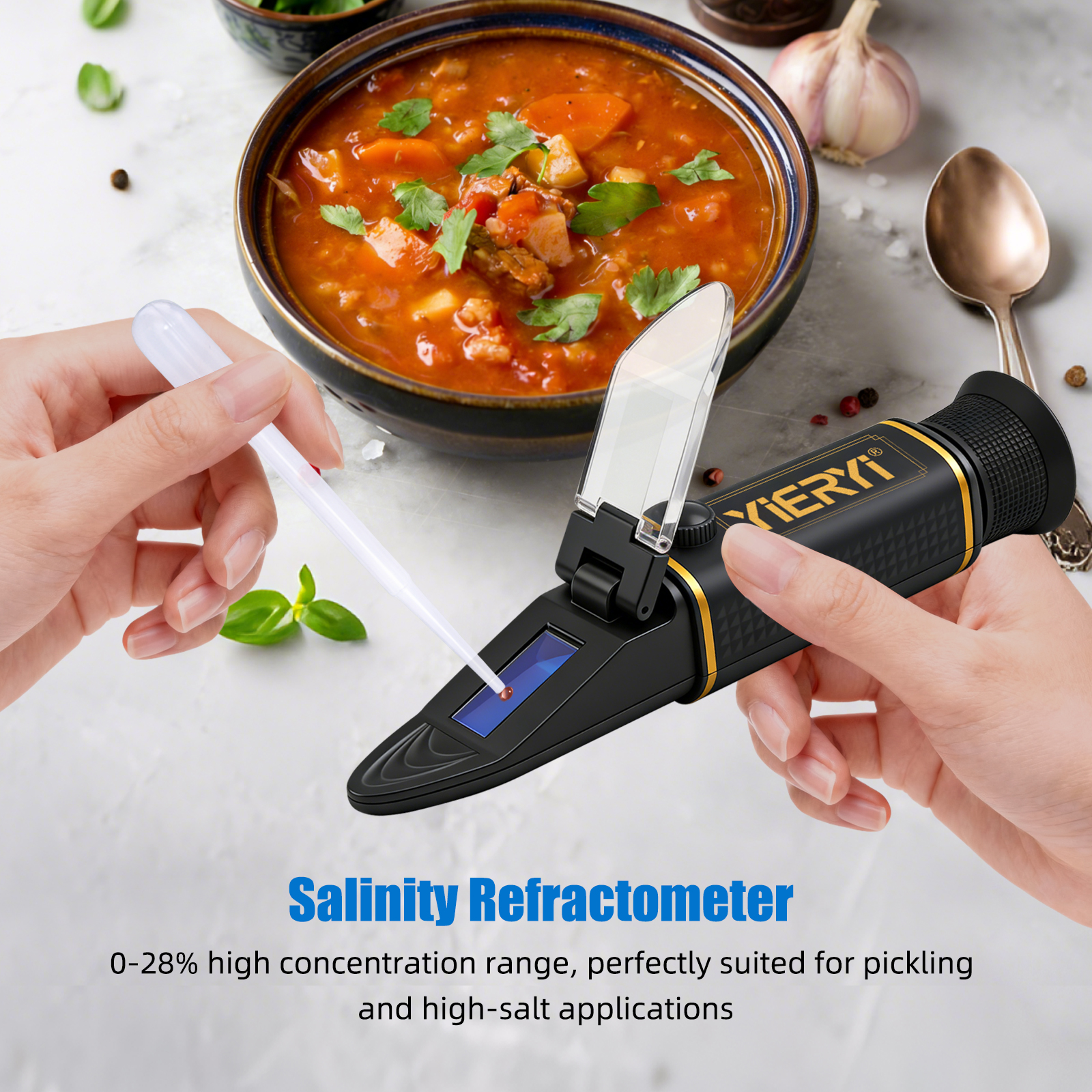 Yieryi 0-28% Salinity Refracto - Marine Aquarium Refractometer บทวิจารณ์และราคา