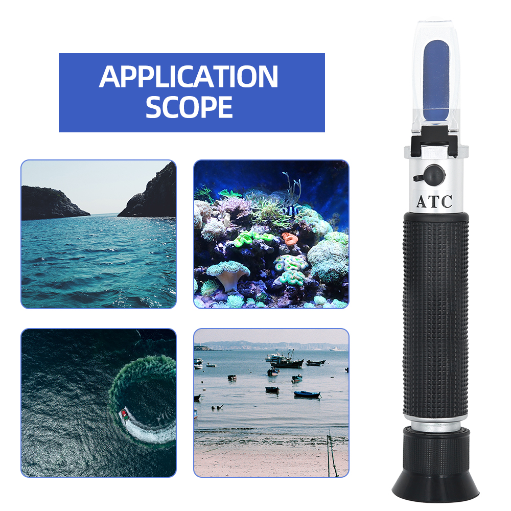 Handheld Salinity Refractomete - Marine Aquarium Refractometer บทวิจารณ์และราคา