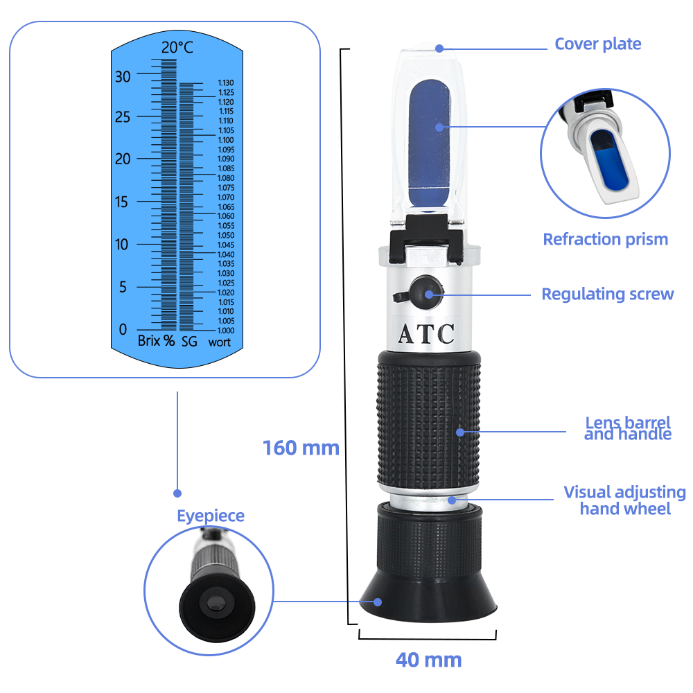 Retail Box Refractometer Beer  - Marine Aquarium Refractometer บทวิจารณ์และราคา