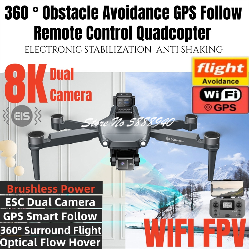 360 ° Obstacle Avoidance GPS S - Overflow Box Dual บทวิจารณ์และราคา