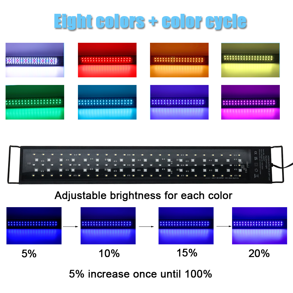 30-60cm Fish Tank 24/7 Full Sp - Marine Aquarium Led Lights บทวิจารณ์และราคา