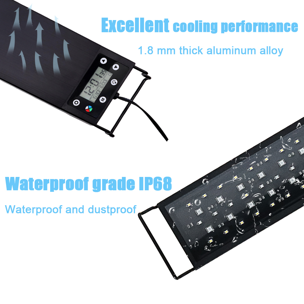 30-60cm Fish Tank 24/7 Full Sp - Marine Aquarium Led Lights บทวิจารณ์และราคา