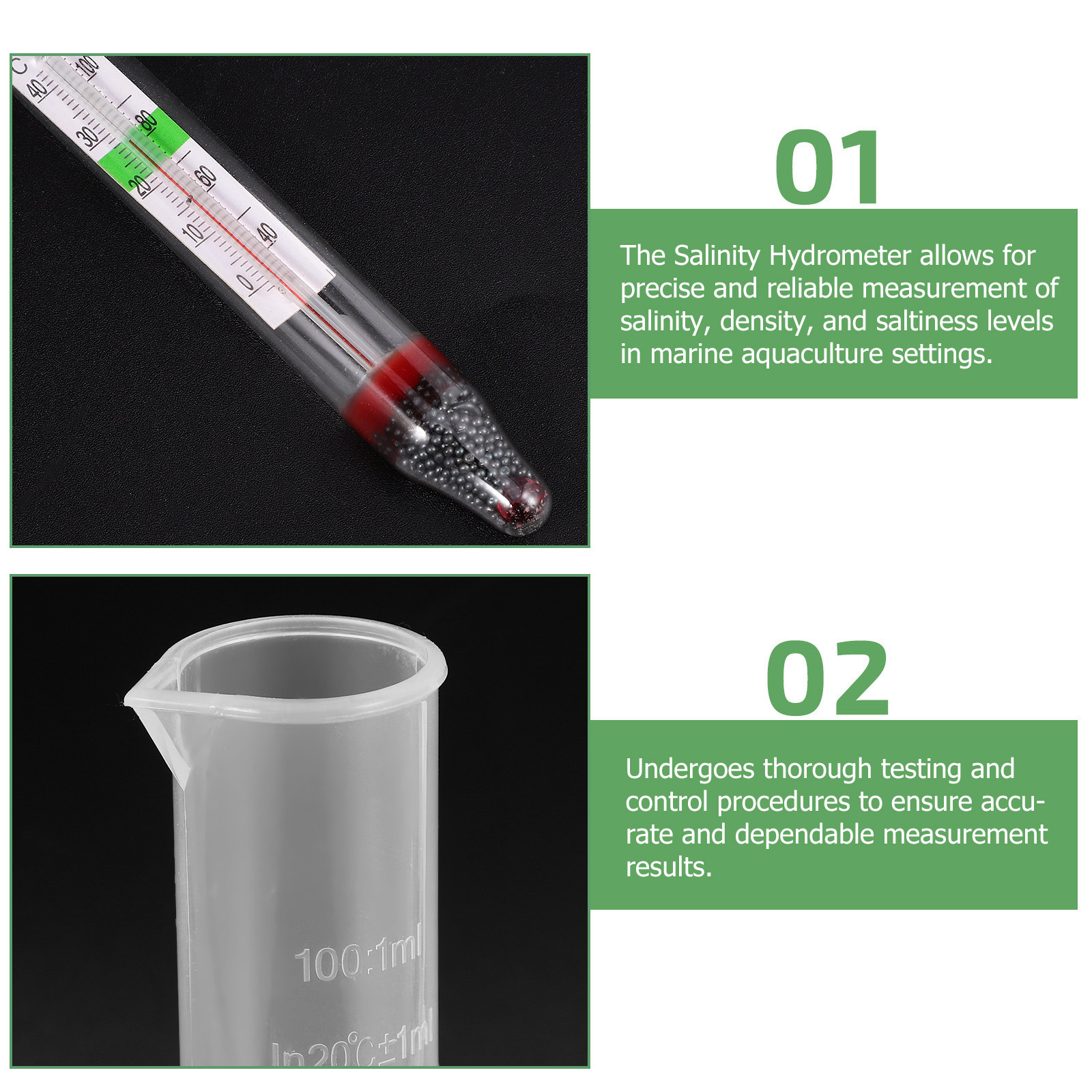1Set Salinity Hydrometer for A - Marine Aquarium Water บทวิจารณ์และราคา