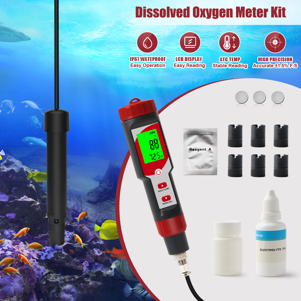 Dissolved Oxygen Meter for wat - Marine Aquarium Test Kit บทวิจารณ์และราคา